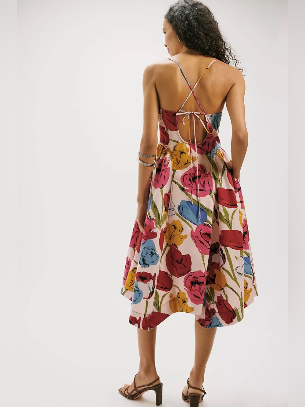 NWT Free People Cherish Tulip Floral Midi Dress - Picture 2 of 7